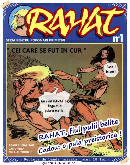 in replica la revista rahan aparut la ziarul adevarul, azi a aparut si revista rahat editata de